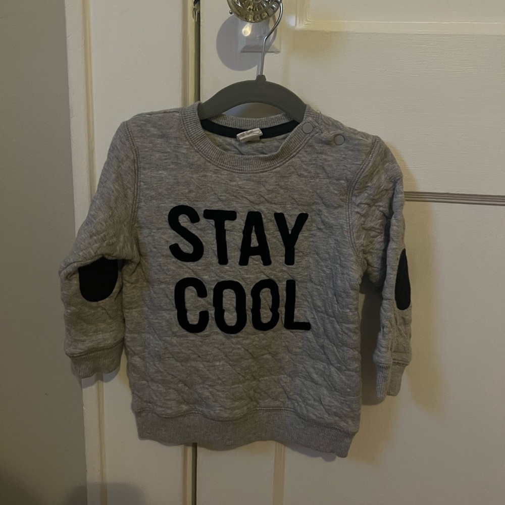 Toddler quilted sweatshirt